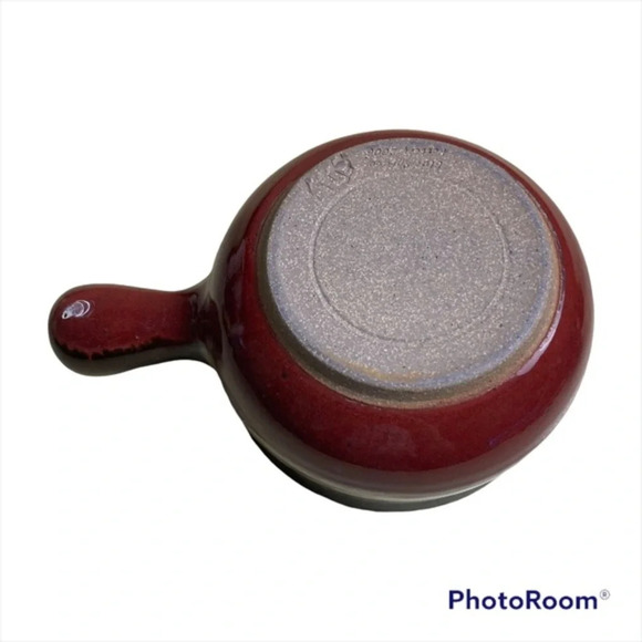 Blue Spruce Pottery Handled Bowl - Picture 5 of 6